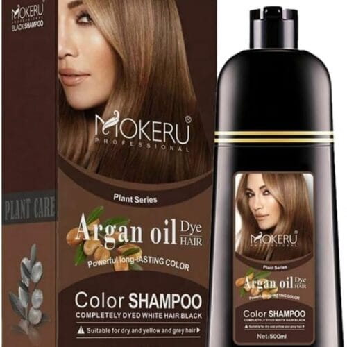 Shop products 4 Mokero Argan Hair Dye oil Color Shampoo-500ML (DARK BROWN)