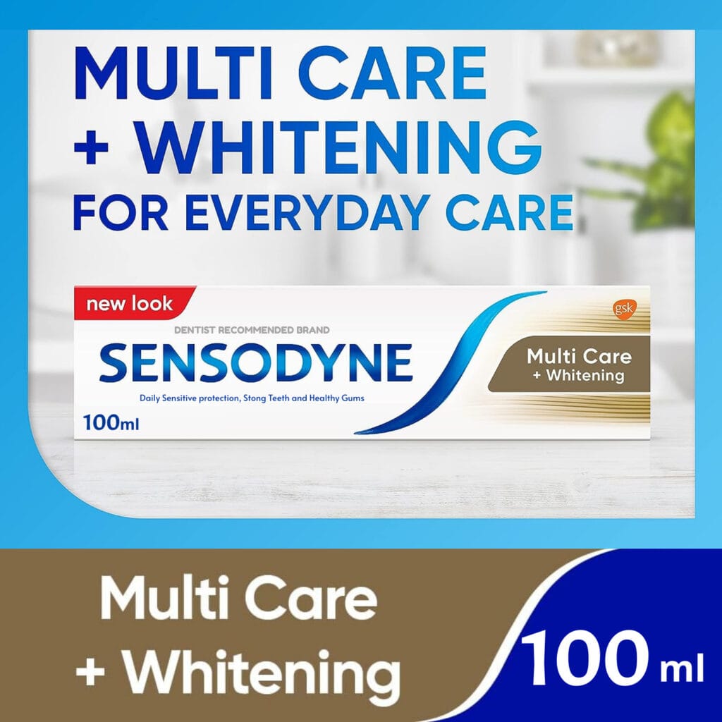 Sensodyne Toothpaste Multi Care Plus Whitening 100-ml (2 Value Pack) details image