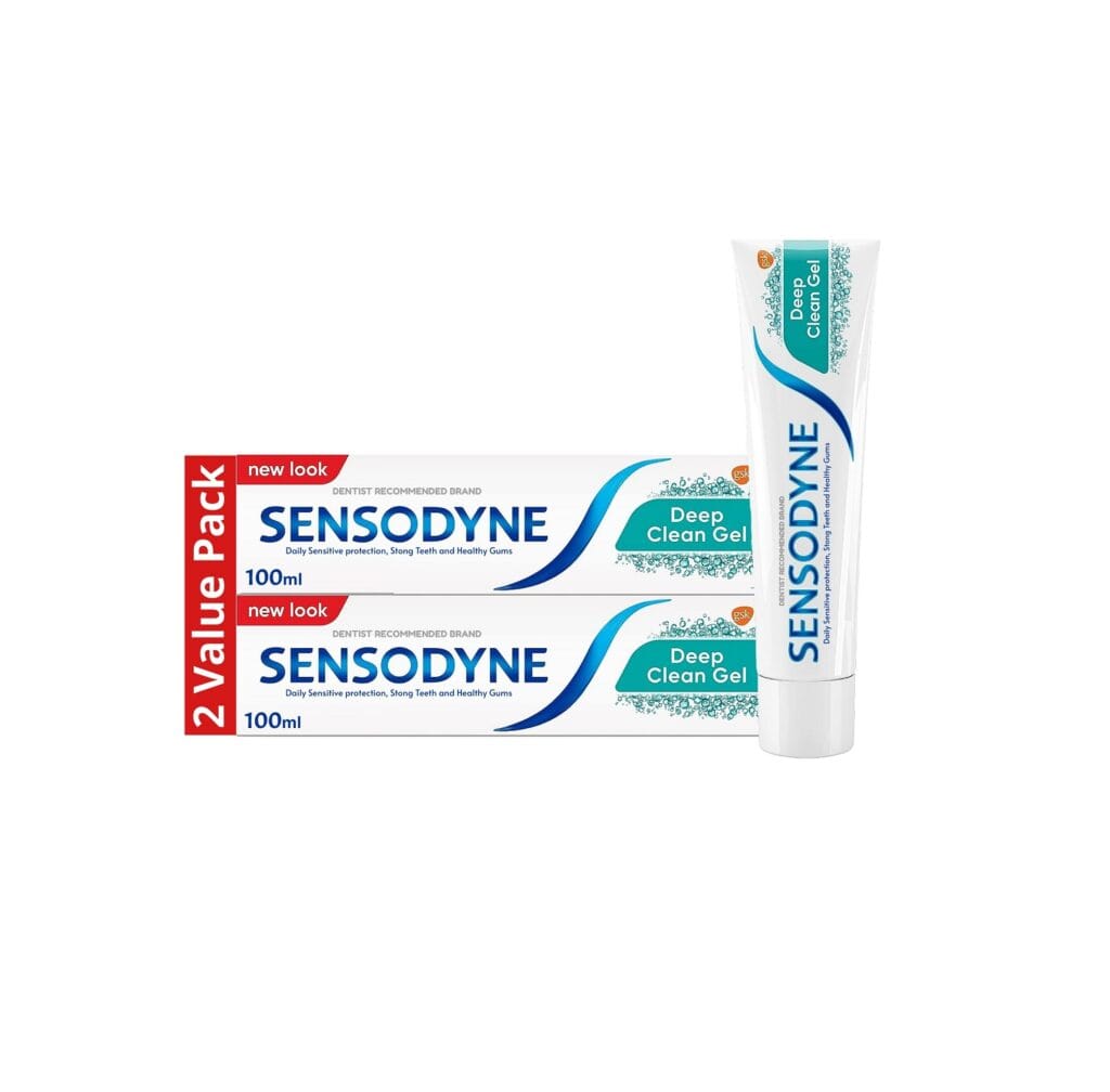 Sensodyne Toothpaste Deep Clean Gel 100ml (2 Value Pack) product image