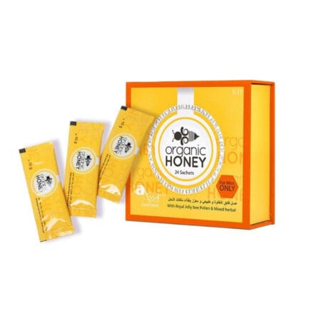 Organic Natural Honey infused with Natural Jelly, Honey Bee Pollen100%