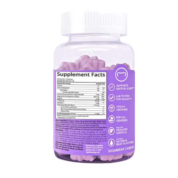 Sugar Bear Hair Sleep Vitamins Gummies - Image 2