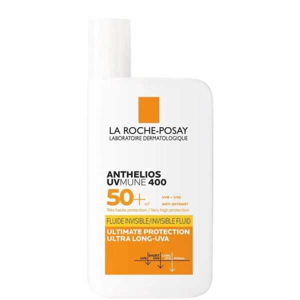 La Roche-Posay Anthelios UVMune 400 Invisible Fluid SPF50+ Sun Cream (50ml)