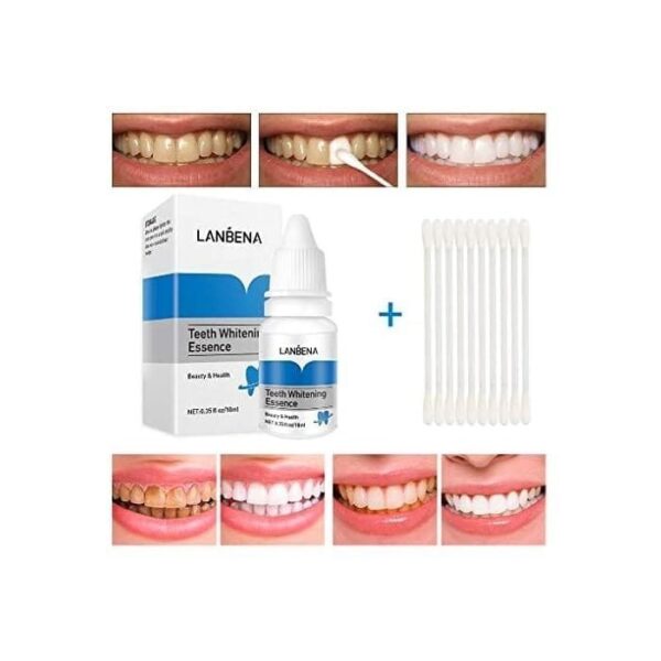 Lanbena Teeth Whitening Serum, Removes Stains and Plaque, Essence Liquid for Oral Hygiene - Image 2