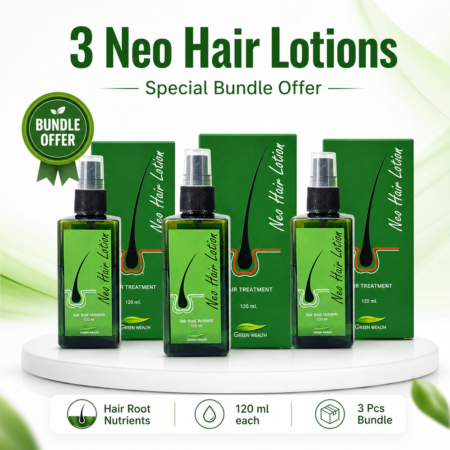 3 Packs Neo Hair Lotion Green Wealth (Original)