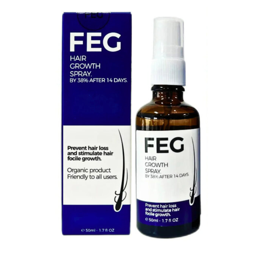 How to Use Original FEG Hair Growth Spray – 50ml Benefits 4 Original FEG Hair Growth Spray – 50ml product image