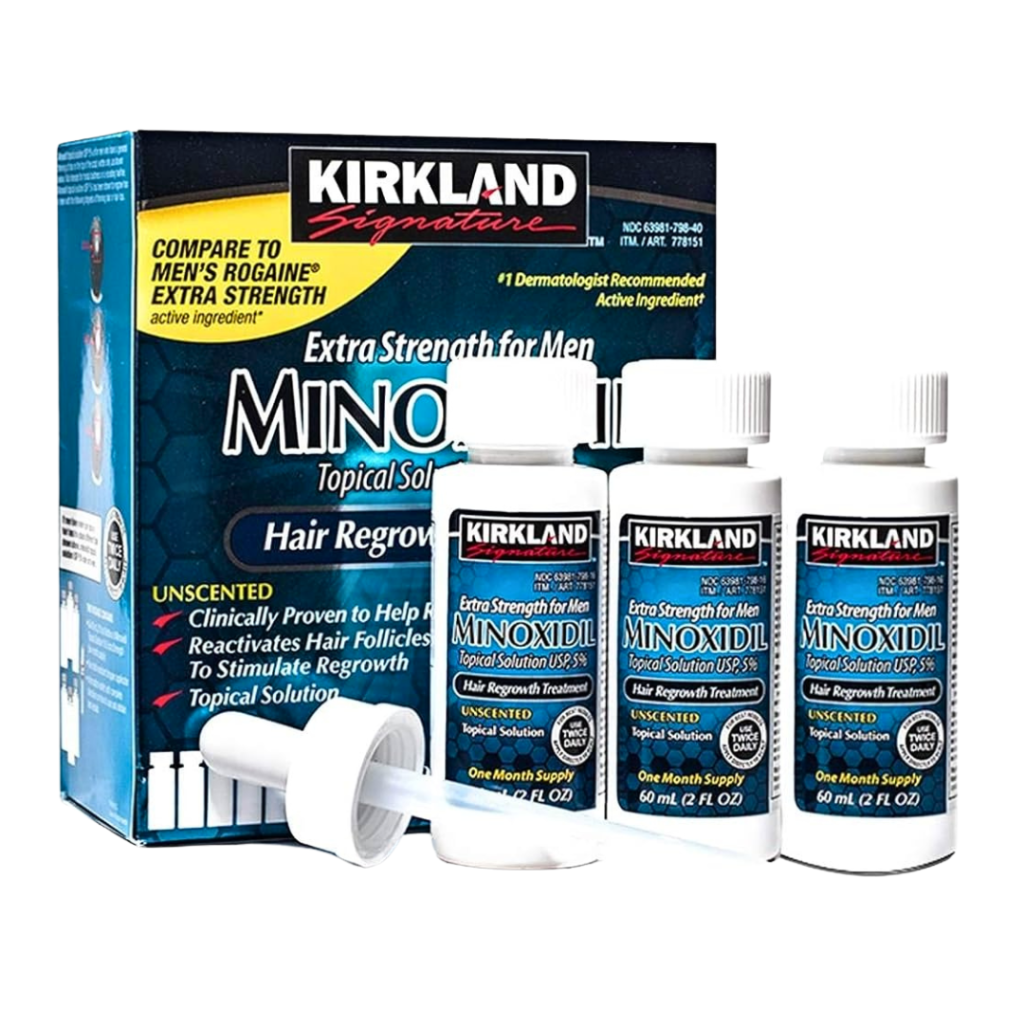 How to Use Kirkland Minoxidil 5% Hair Re-growth Treatment Benefits 1 Kirkland Minoxidil 5% Hair Re-growth Treatment product image